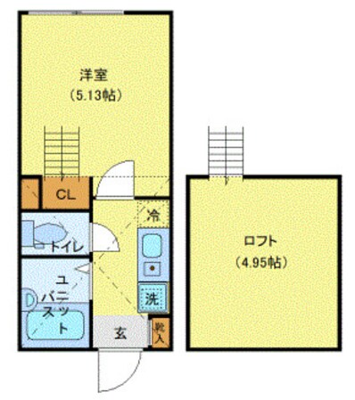 新杉田駅 徒歩15分 1階の物件間取画像